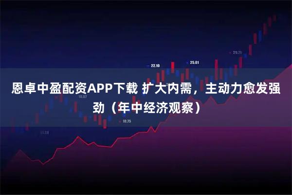 恩卓中盈配资APP下载 扩大内需，主动力愈发强劲（年中经济观察）